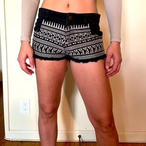 Rosa cha black denim shorts